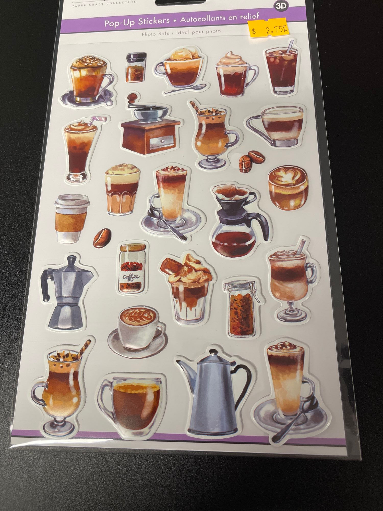 Coffee Time Pop Up Stickers