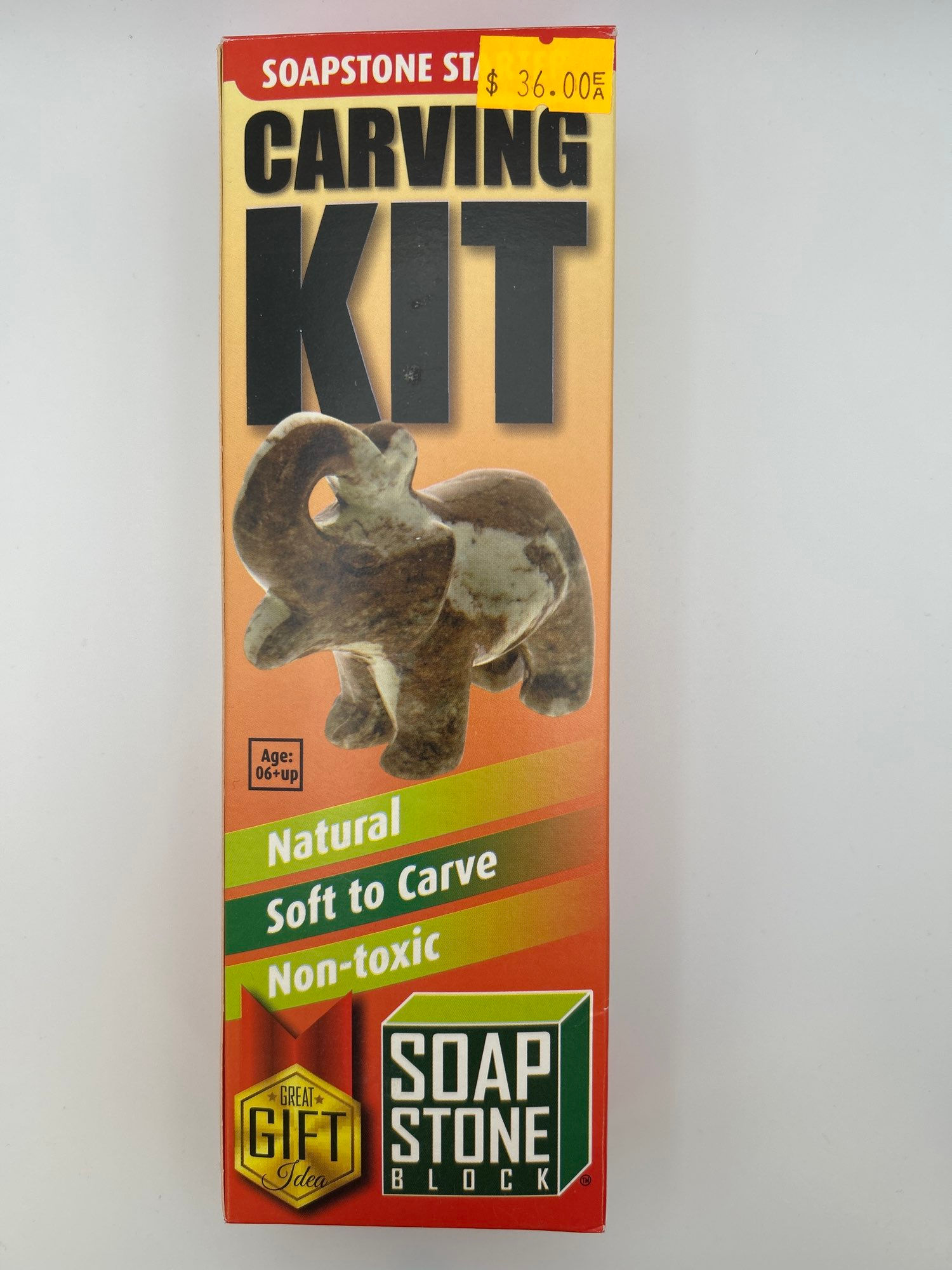 SoapStone  Carving Kit - Elephant