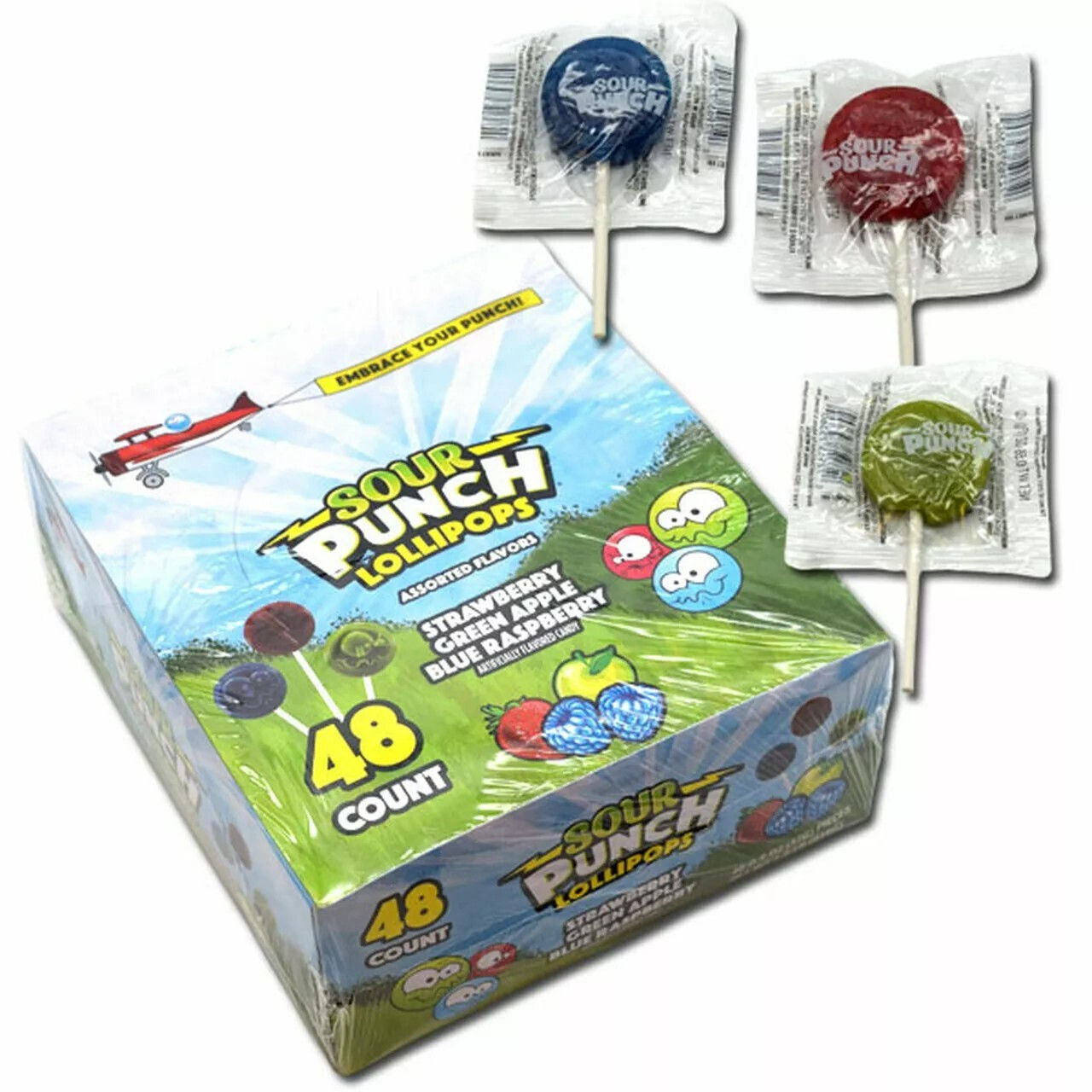 Sour Punch Lollipops assorted flavors
