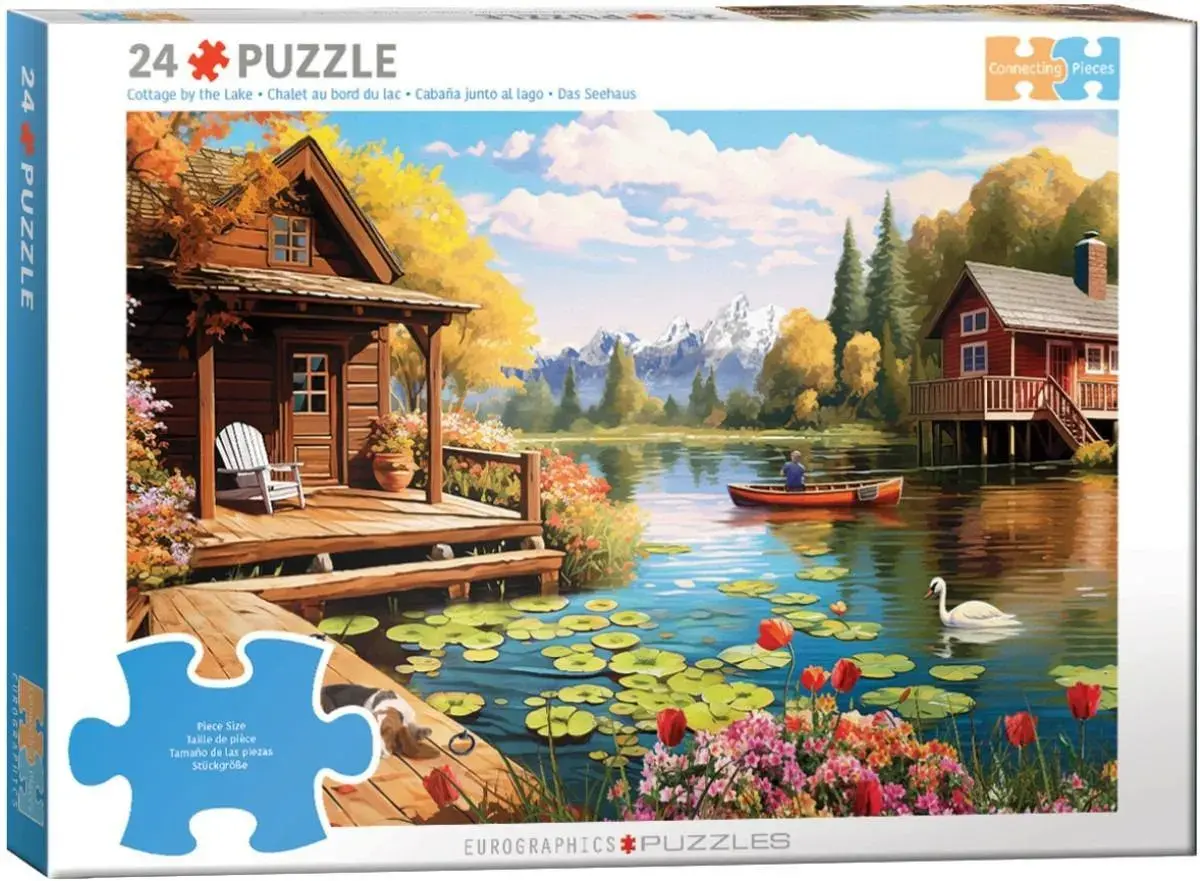 Eurographics Cottage By The Lake 24 pc Puzzle