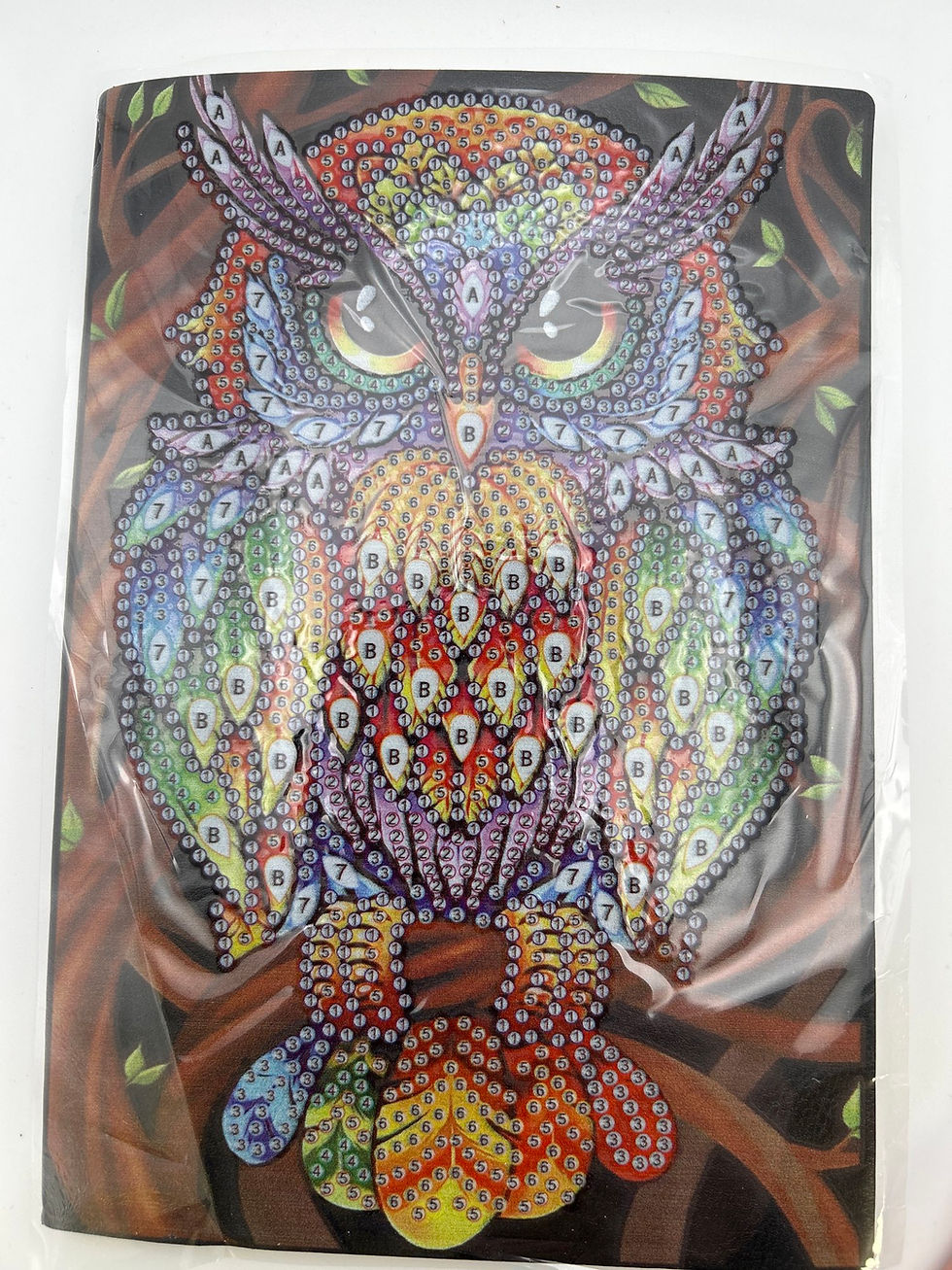 Thumbnail: Colourful Owl Diamond Painting Notebook