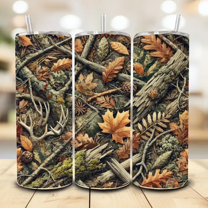 Camo Hunting Tumbler, 20 oz. Stainless Steel