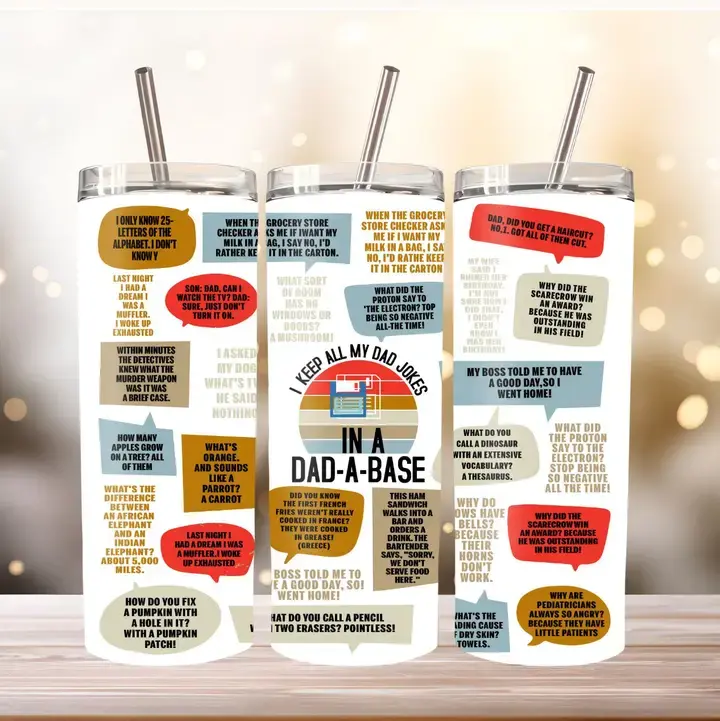 Dad Joke Tumbler, 20 oz. Stainless Steel