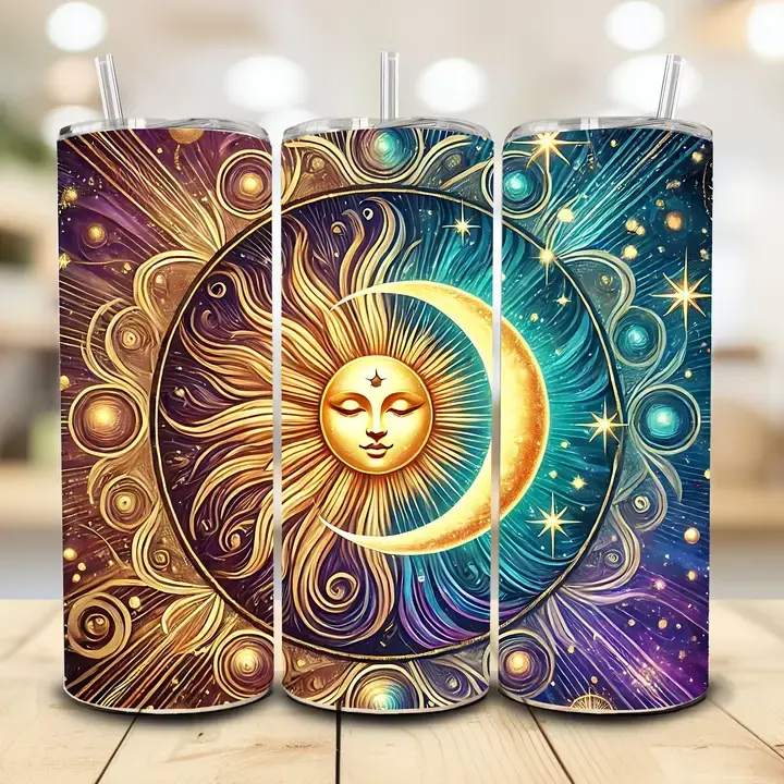 Sun Moon Tumbler, 20 oz. Stainless Steel