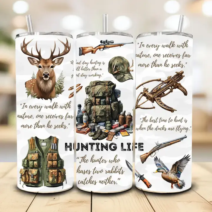 Hunting Tumbler, 20 oz. Stainless Steel