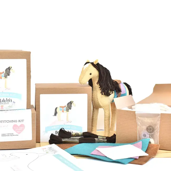 Thumbnail: Felt Horse Stuffed Animal Sewing Craft Kit