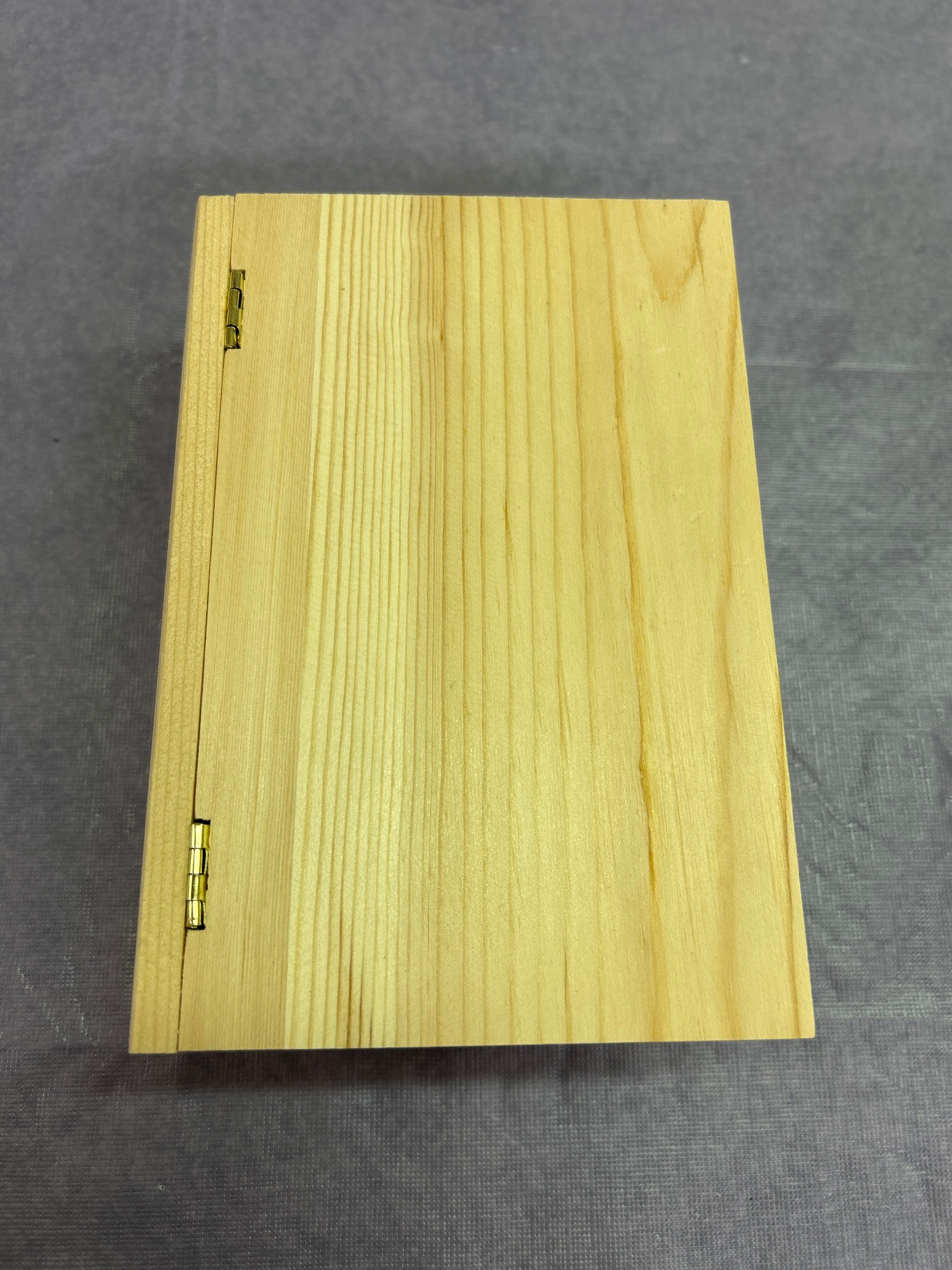 Wooden Box Book Shaped