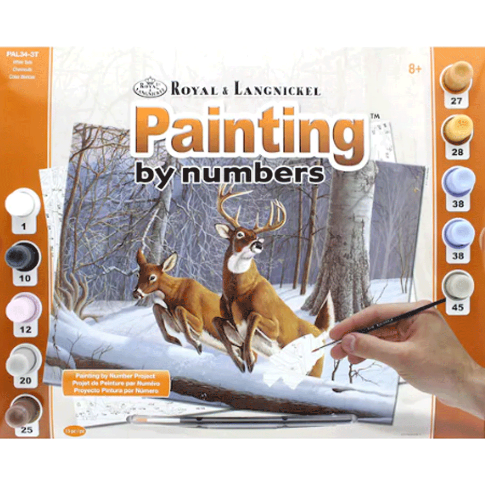 Royal Langnickel Paint by Numbers- White Tails