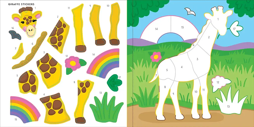 Thumbnail: My First  Color- By- Sticker - Wild Animals
