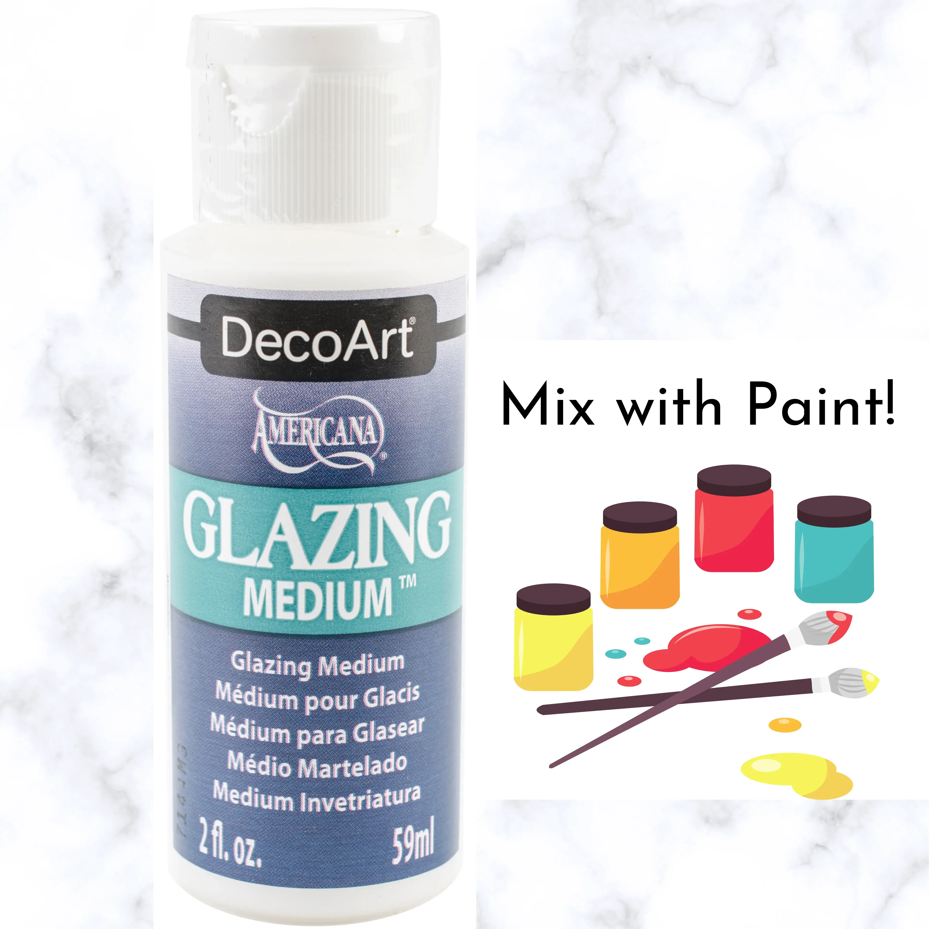 DecoArt Glazing Medium -2 oz bottle for Faux Finishes