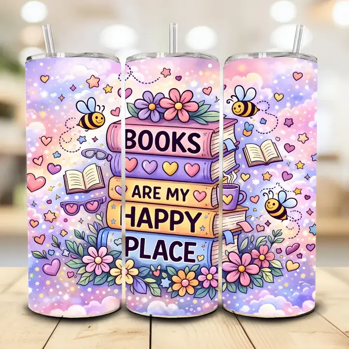 Book Lover's Tumbler, 20 oz. Stainless Steel