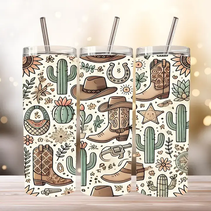 Western Tumbler, 20 oz. Stainless Steel