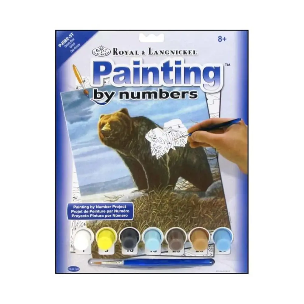 Royal & Langnickel Paint by Numbers: Grizzly Bear