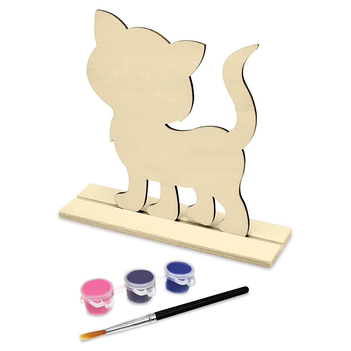 Krafty Kid Wood Decor Cat