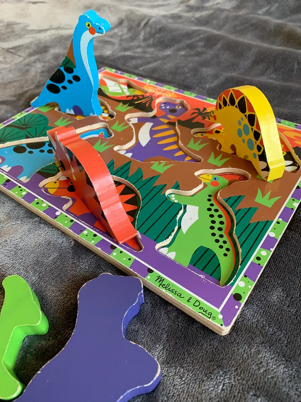 Thumbnail: 7 Piece Chunky Puzzle - Dinosaurs | Melissa & Doug