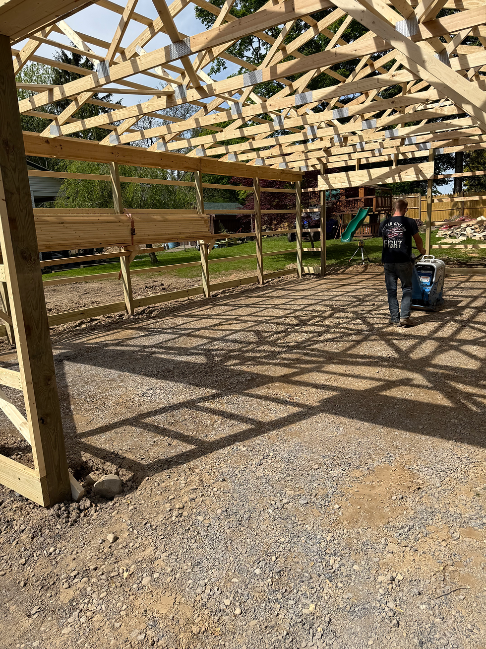 Soil compaction in a framed barn in Central New York
