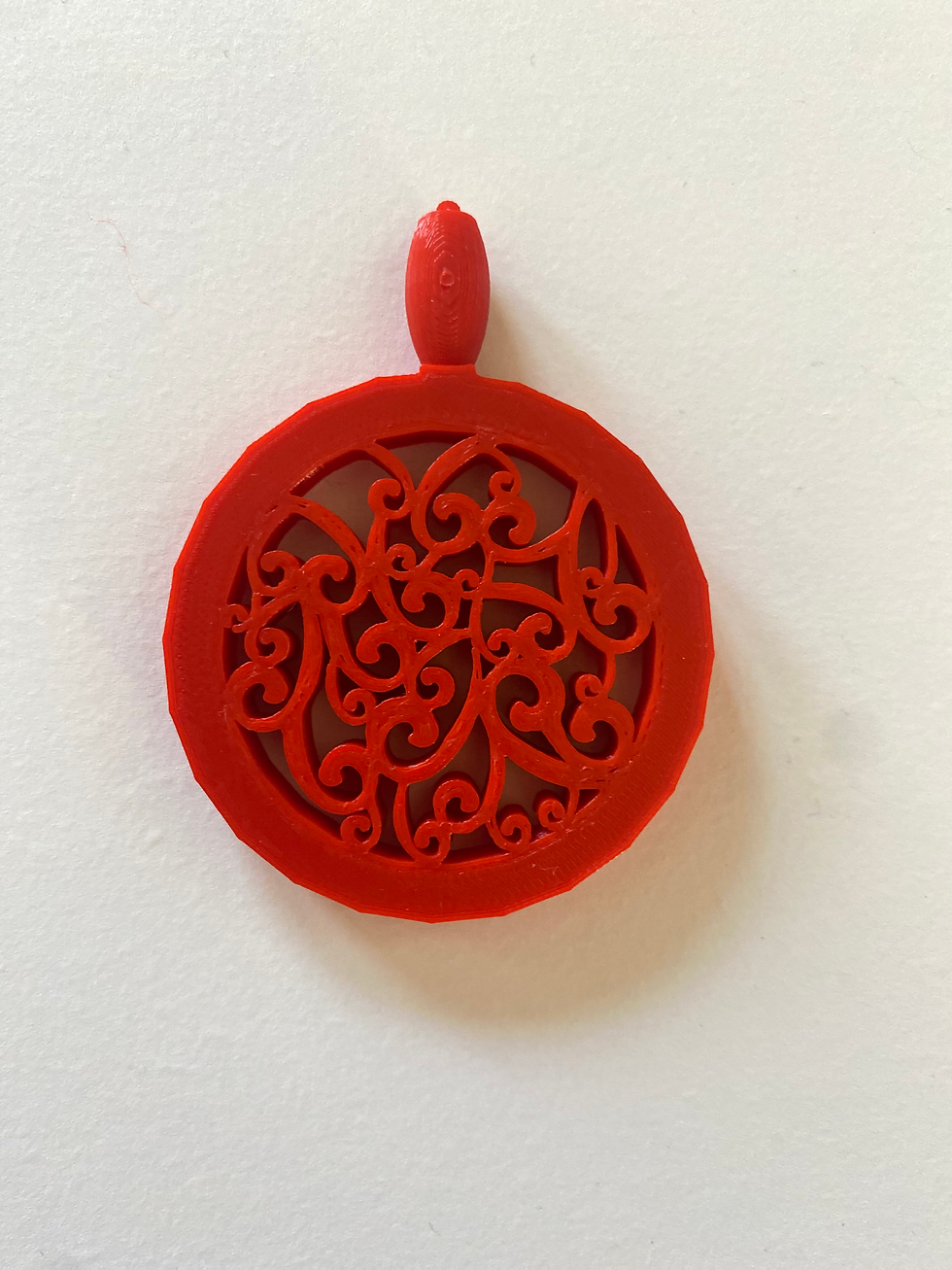 3D Printed Ornament: Front