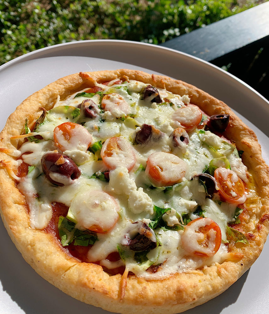 Corn Meal Crust Pizza