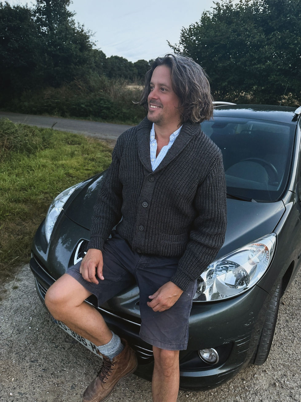 Thumbnail: cardigan gris col châle en laine merinos
