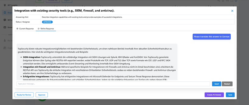 Multi Language RFP Software
