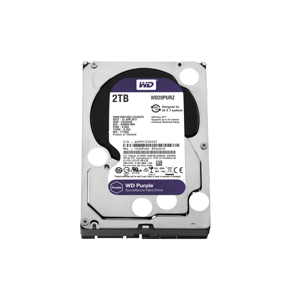Disco Duro WESTERN DIGITAL 2 TB (Purple))