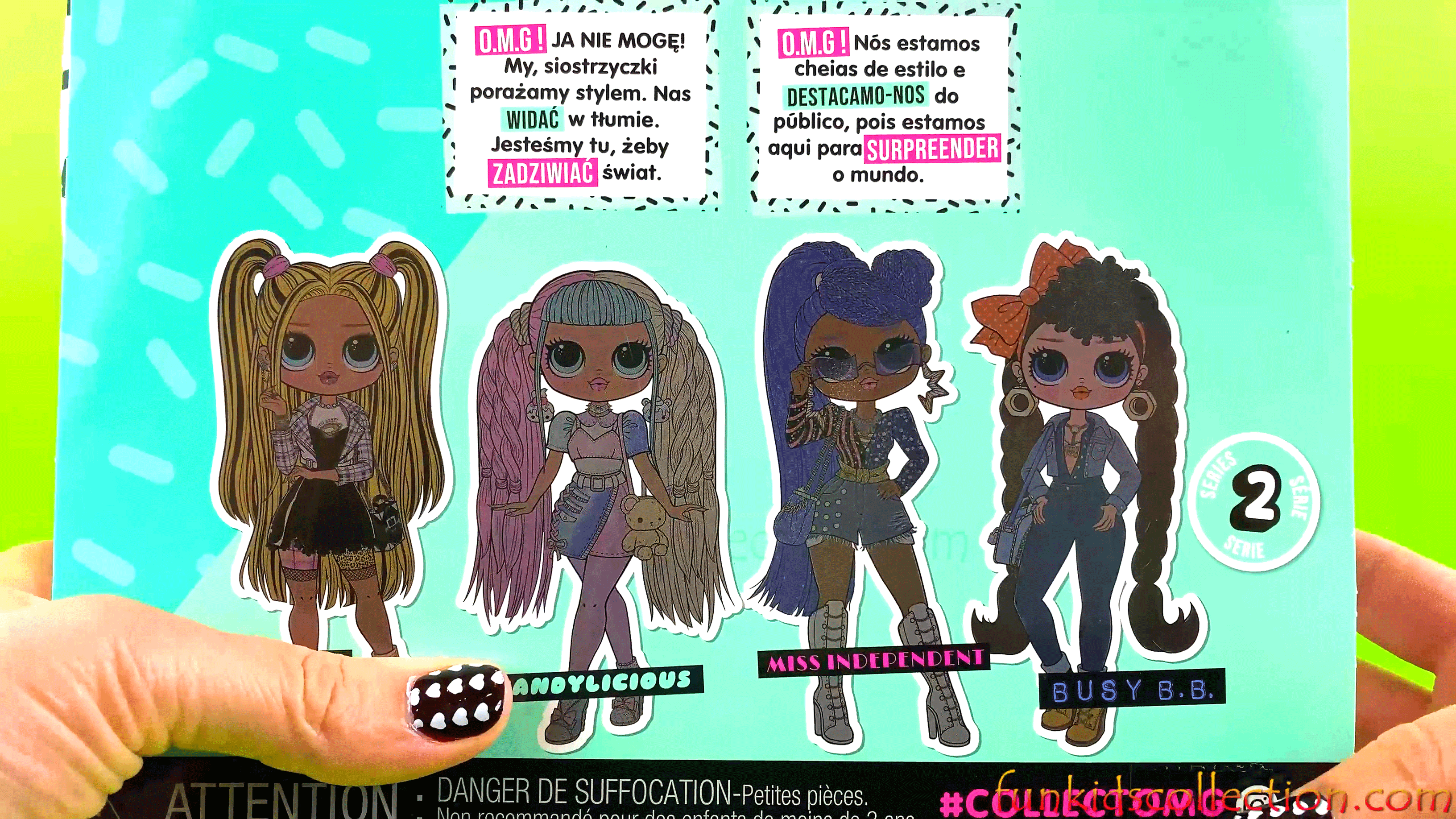 LOL Surprise OMG Candylicious Doll Series 2 LOL Surprise OMG Busy BB Doll Unboxing Fashions