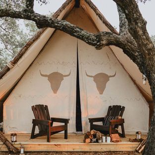 The Grand Aztec tent at Talula Mesa