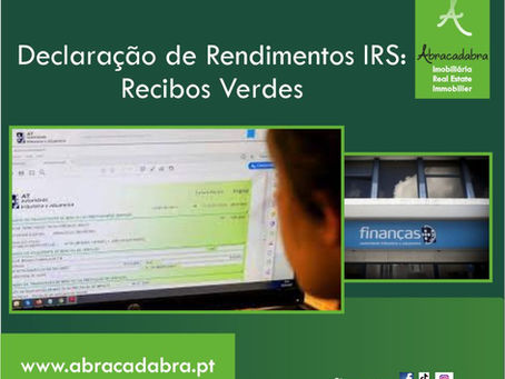 Declaração de Rendimentos IRS: Recibos Verdes