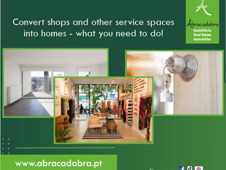 Convert shops and other service spaces into homes - what you need to do!