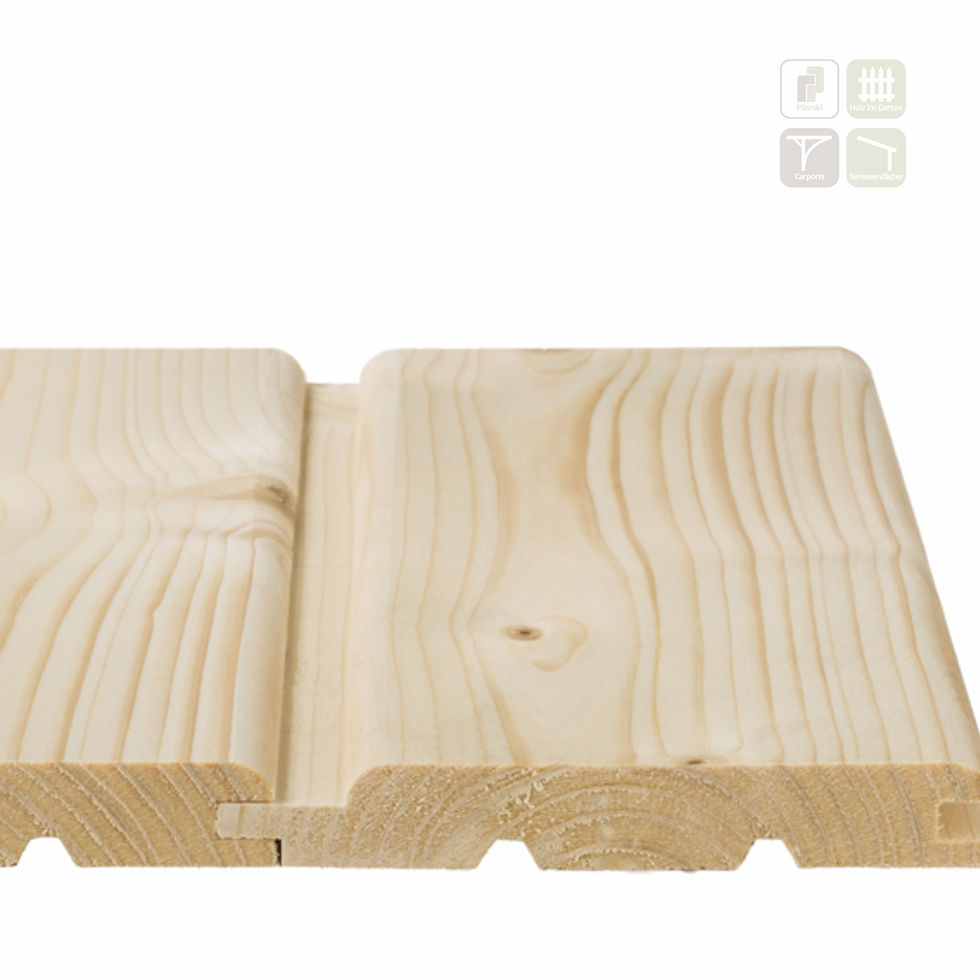 Miniaturbild: Rundkantenprofil Fichte natur N+F 19,5x96mm