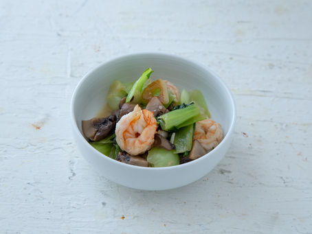 海老のガーリックバター蒸し