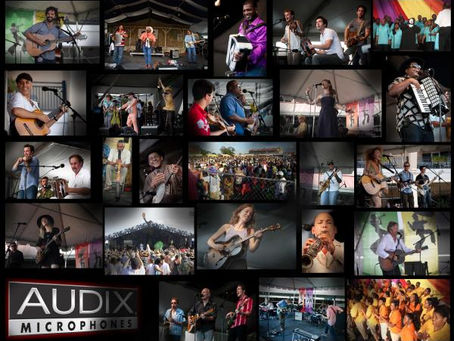 What Has 12 Stages, 5000 Musicians, and Over 500 Audix Microphones?