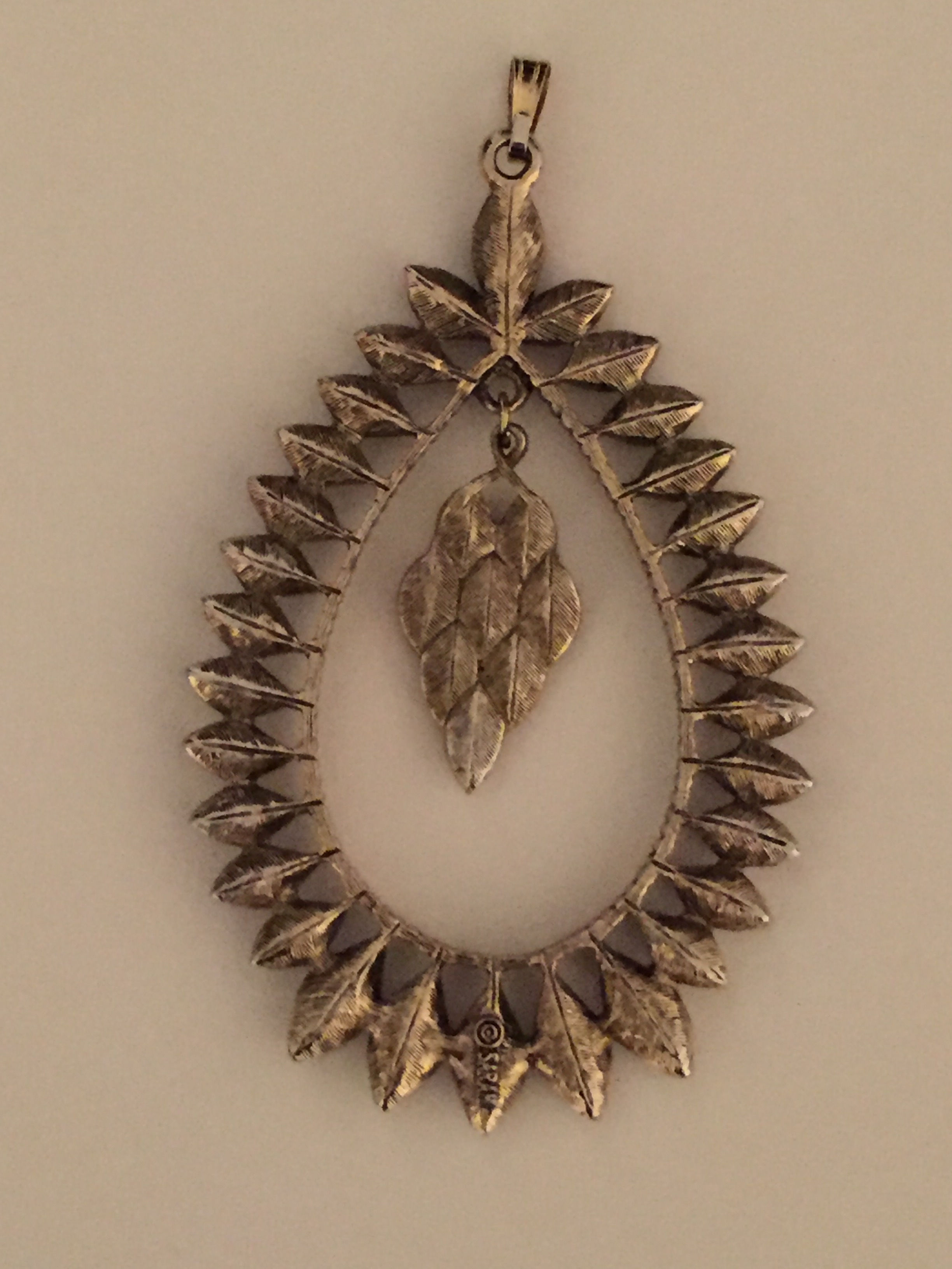 4 inch Pear Pendant-Sarah Coventry