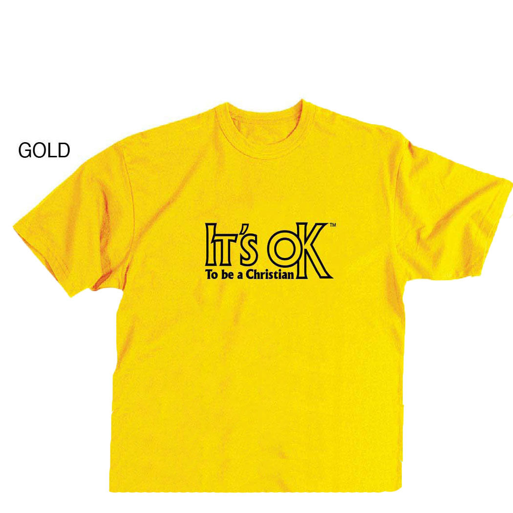 Youth T-shirt "It's ok to be a Christian"