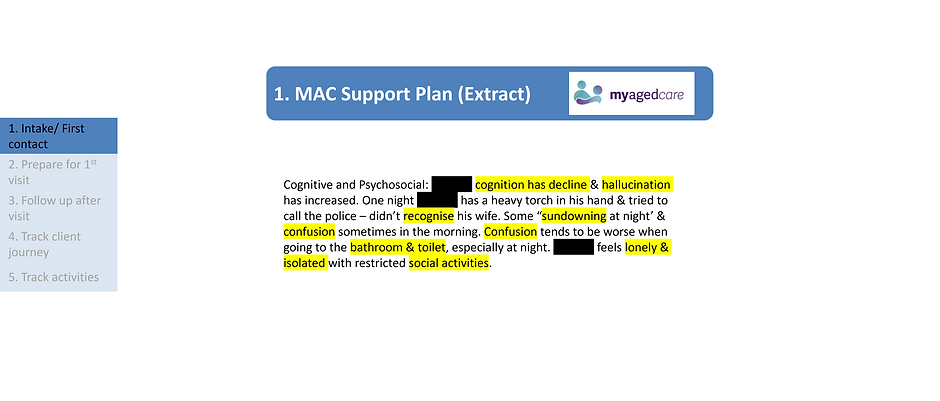 Referral and Care Plan | My Dementia Companion PRO
