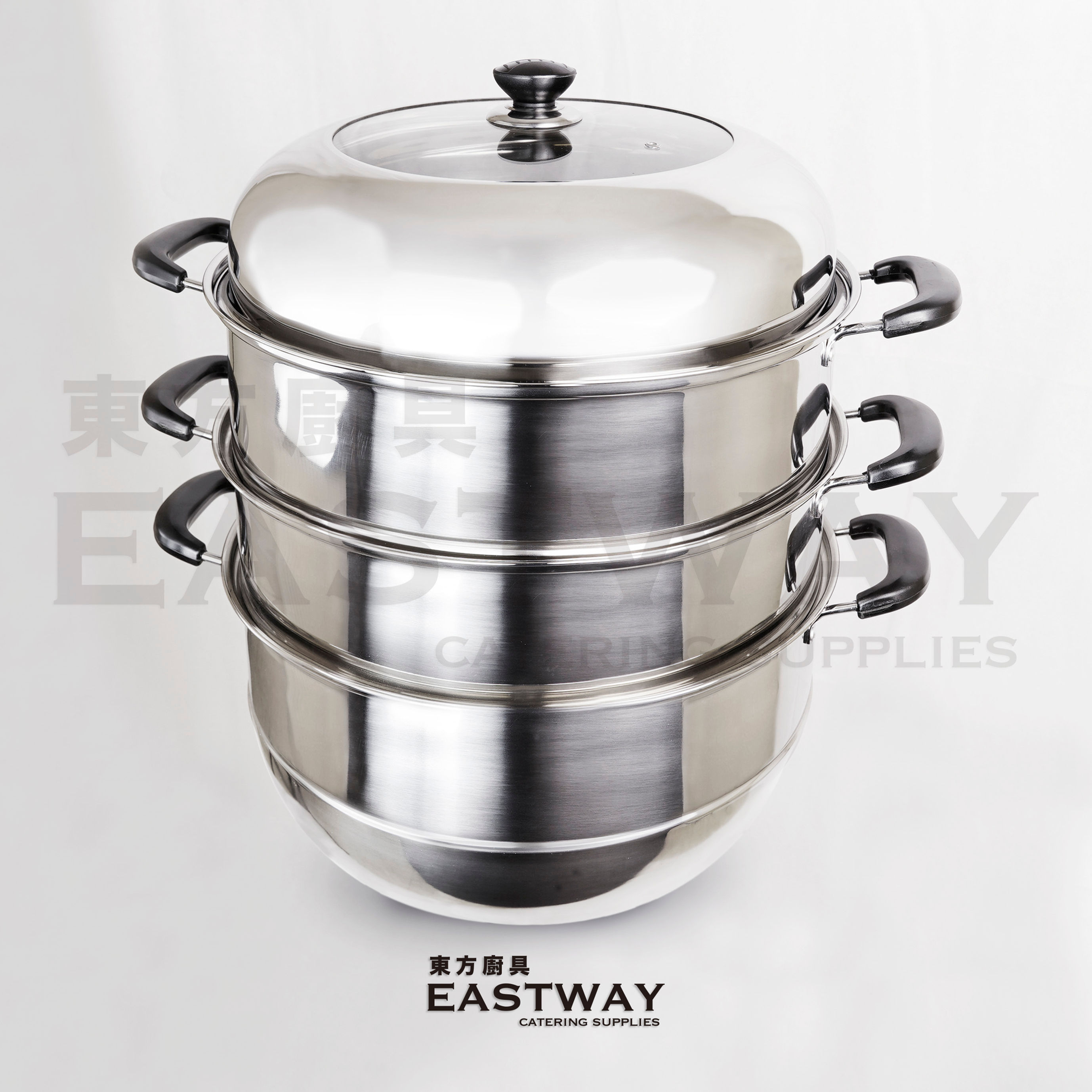 3 Tier Stainless Steel Steamer Set - French Style