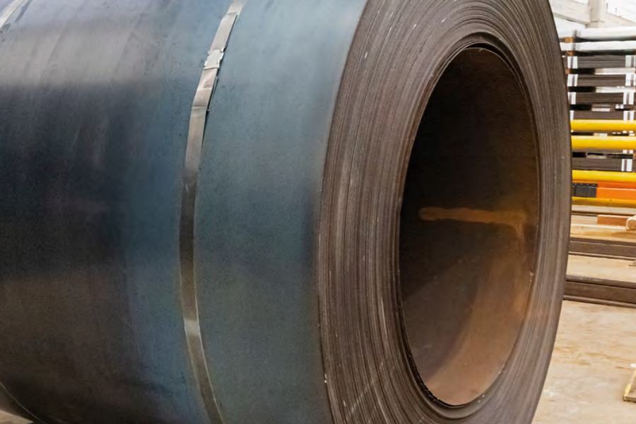 Hot-rolled flat steel coil from the Aceros Cortados product catalog