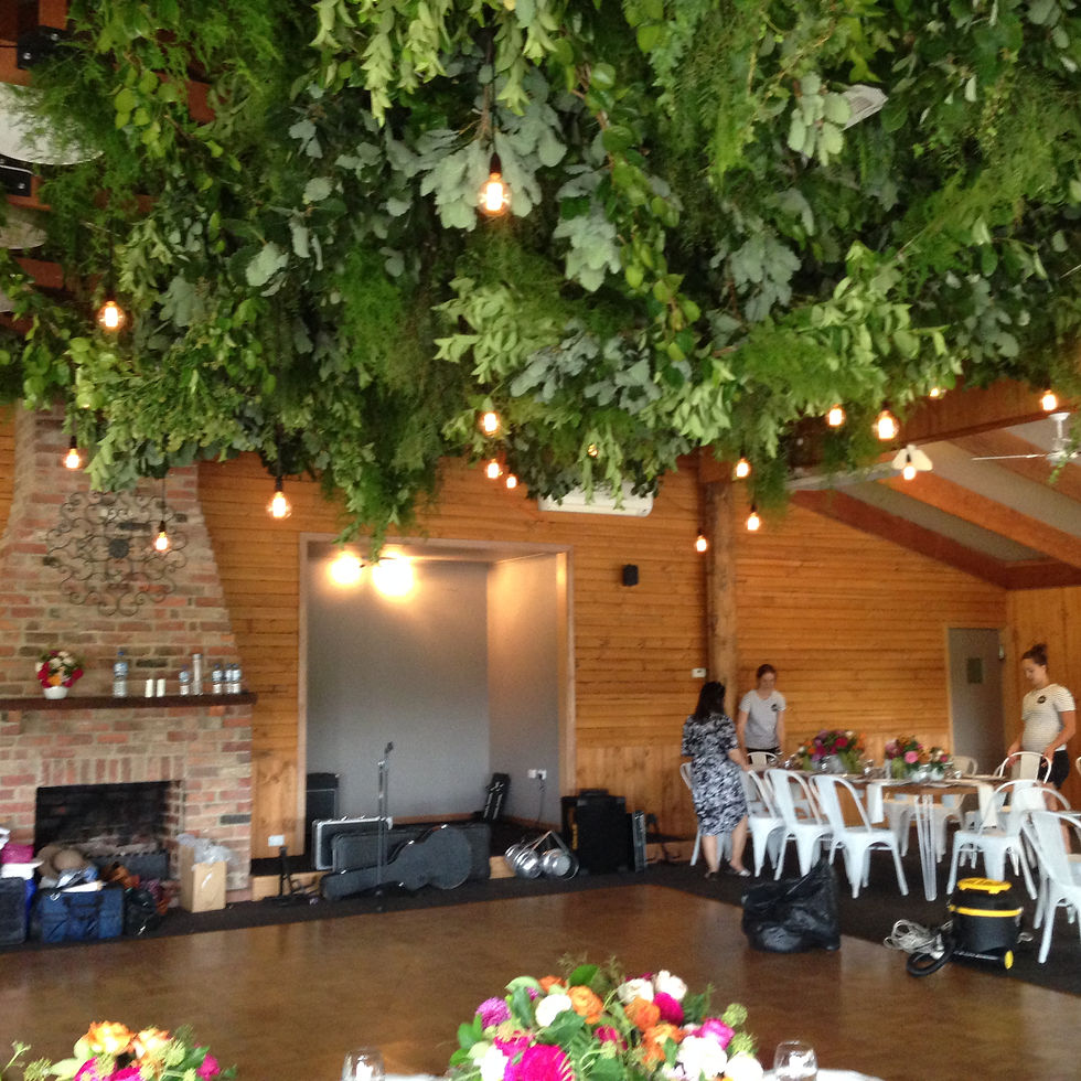 Festoon Lighting above dancefloor