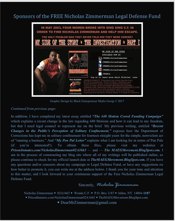 Support The FNZ Legal Defense Flyer back