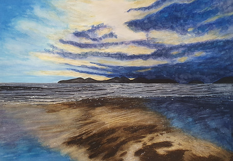 Luz Poente 013, aquarela sobre canson, 2