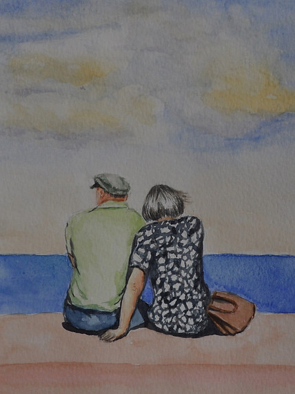 Candelaria, aquarela sobre papel, 14,8x2