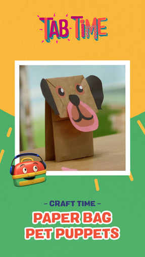 Paper Bag Pet Puppets