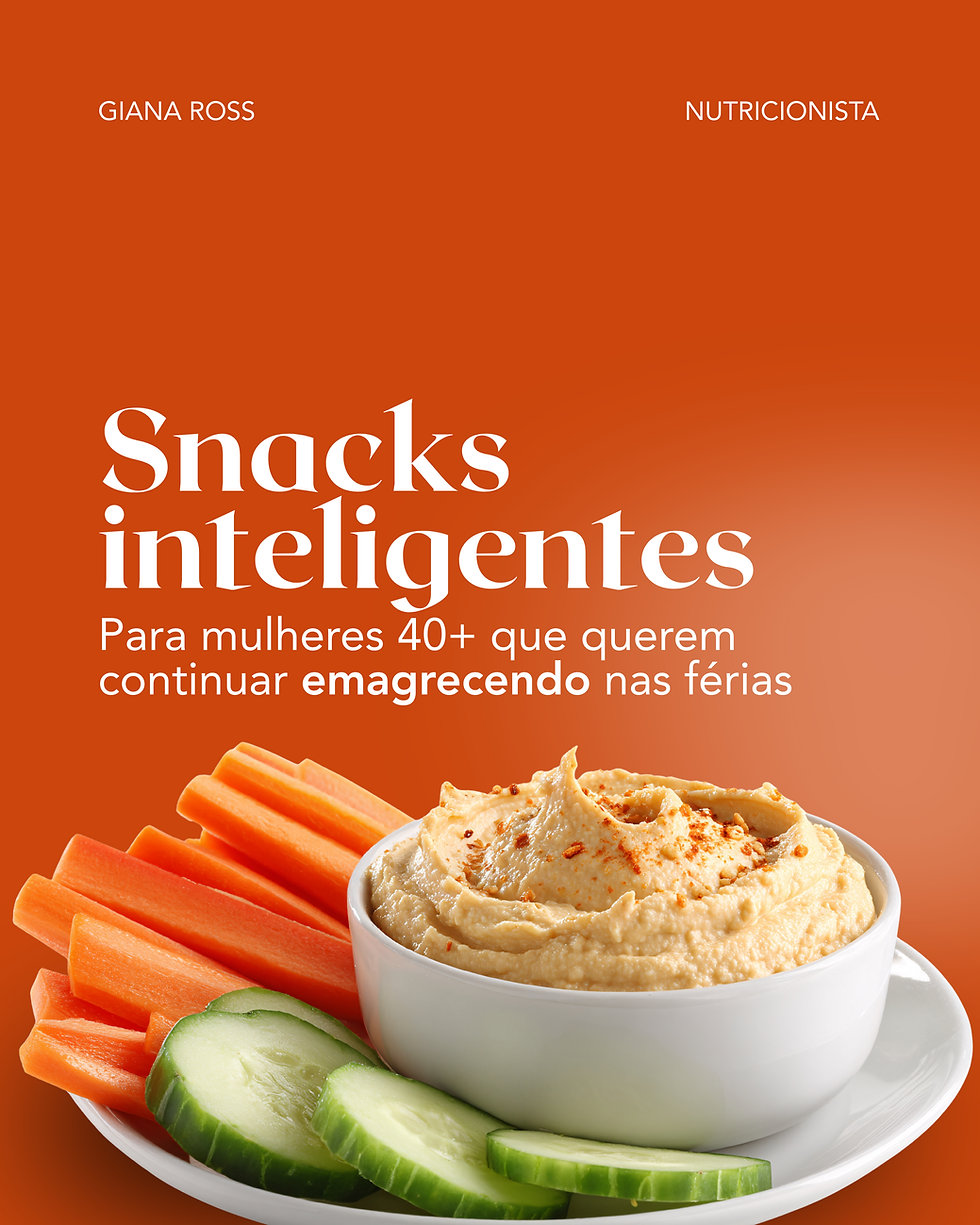 Snacks inteligentes para mulheres 40+ que querem continuar emagrecendo nas férias