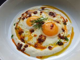 Turkish Eggs - Cilbir