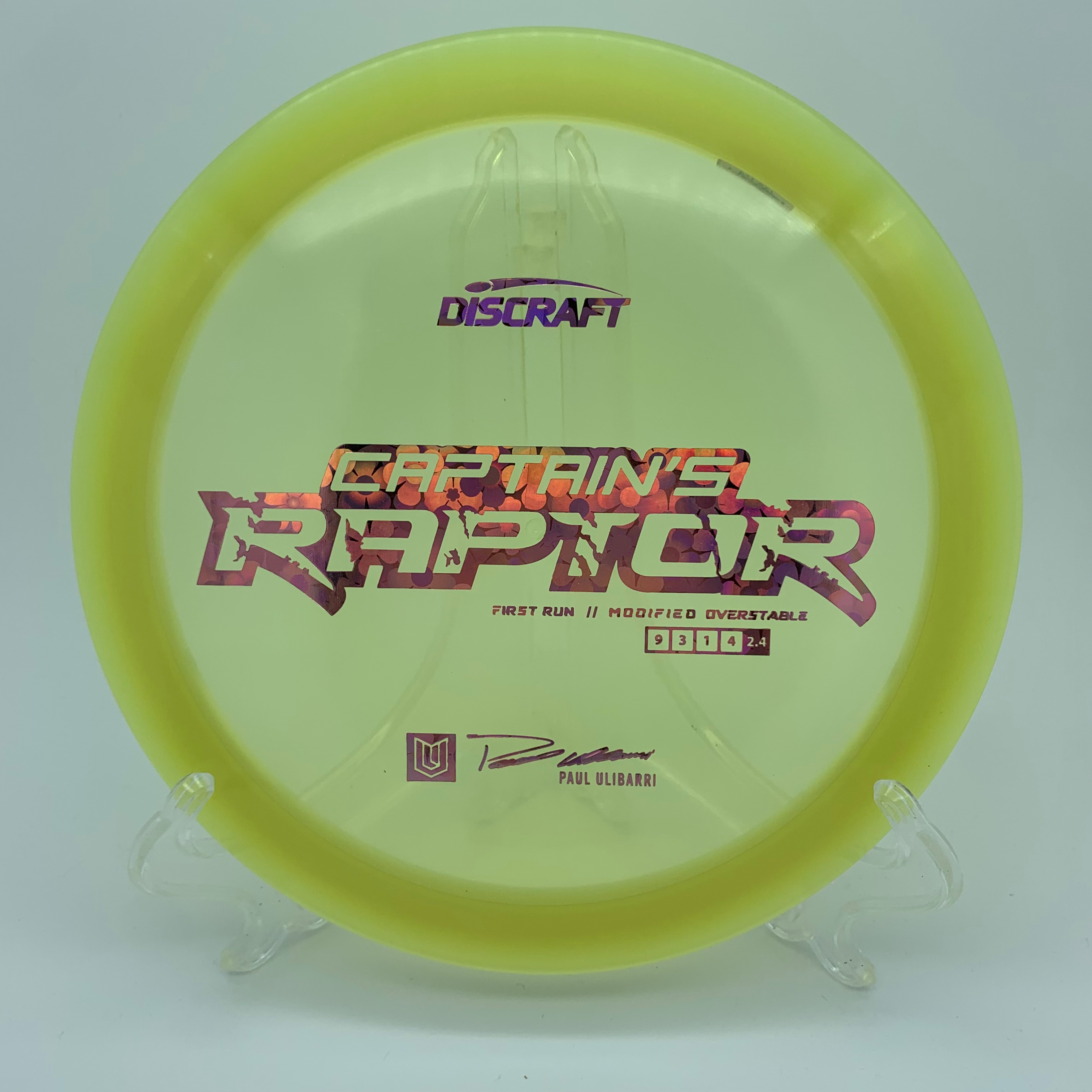 FIRST RUN Captain Raptor - 173-174g