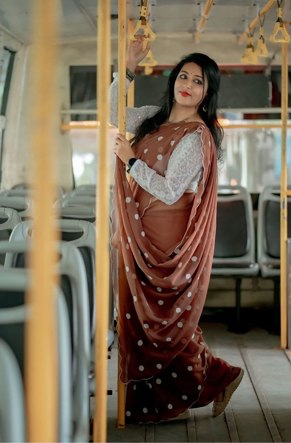 Retro Style Saree