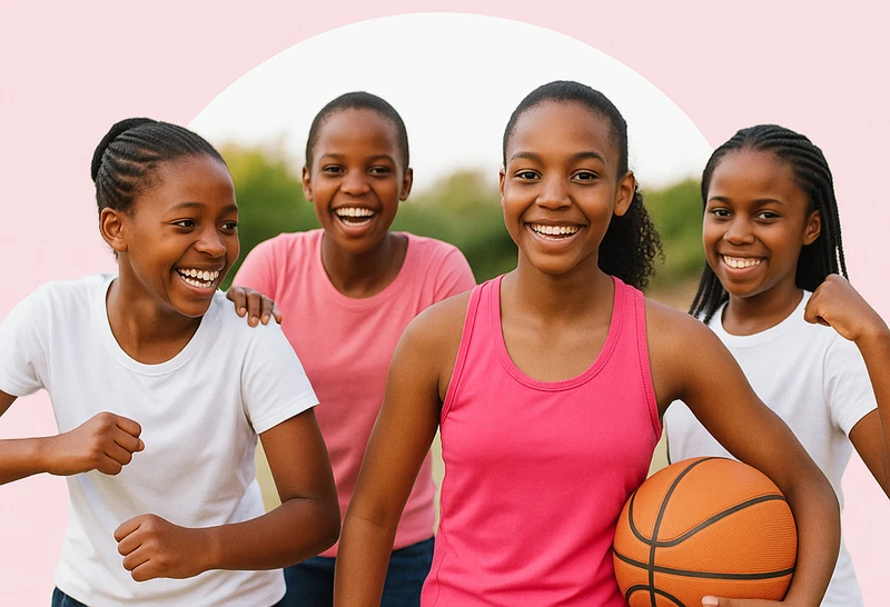 AI generated girls representing HER Sport Initiative