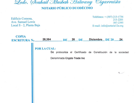 Crypto Trade Inc for Sale: Ready-Made Panama Crypto Exchange Company (2024)