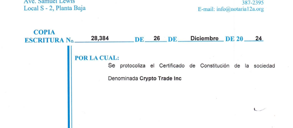 Crypto Trade Inc for Sale: Ready-Made Panama Crypto Exchange Company (2024)