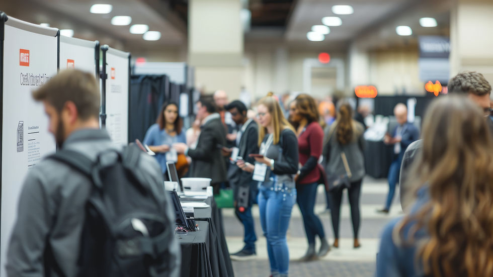 People at a career fair